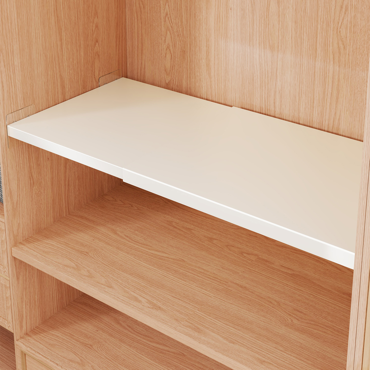 衣柜分层隔板伸缩置物架