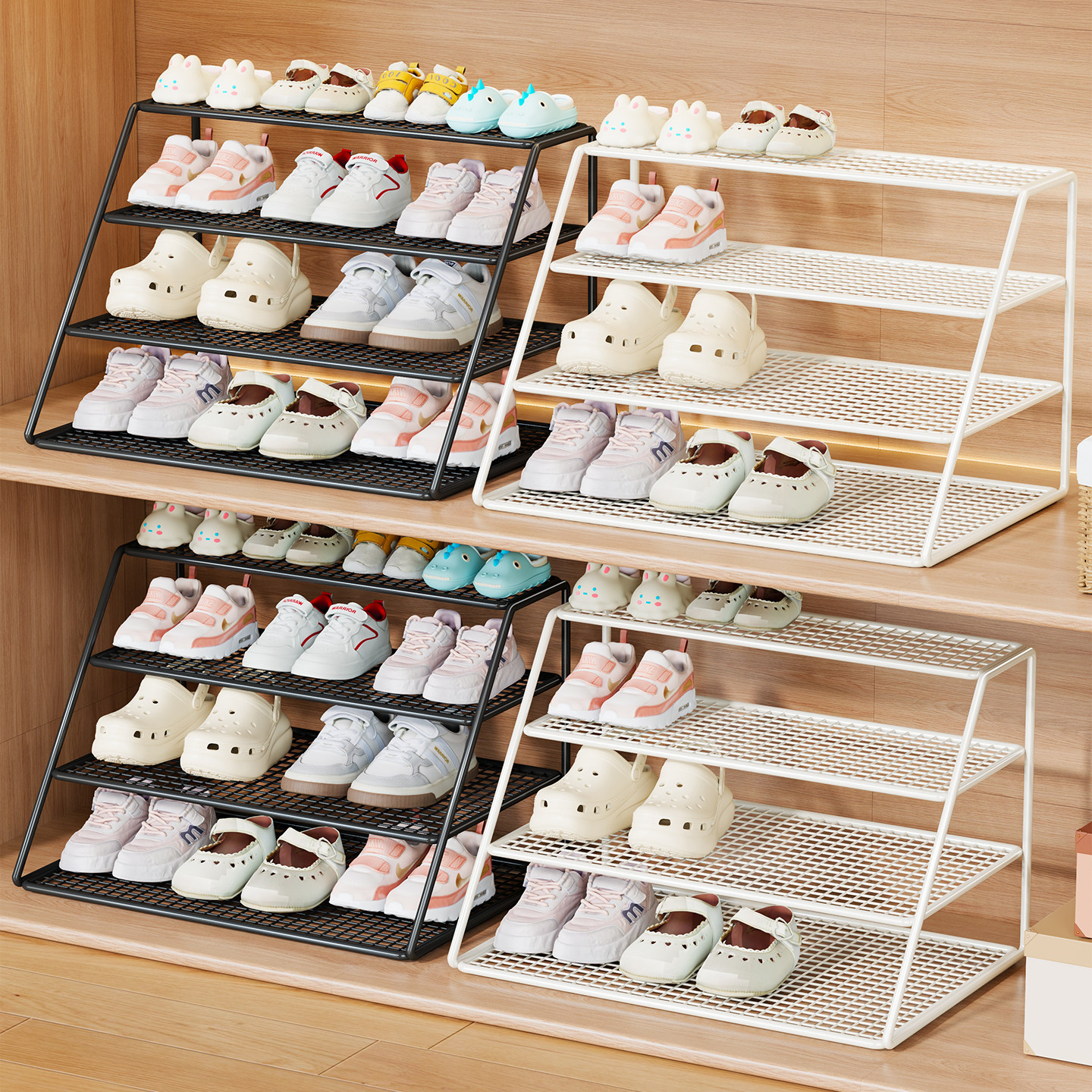 衣柜内儿童鞋架多层宝宝鞋子收纳架婴儿鞋盒分层隔板简易置物架子,收纳整理,鞋子收纳架,淘宝优惠券,粉丝福利购,淘宝优惠卷