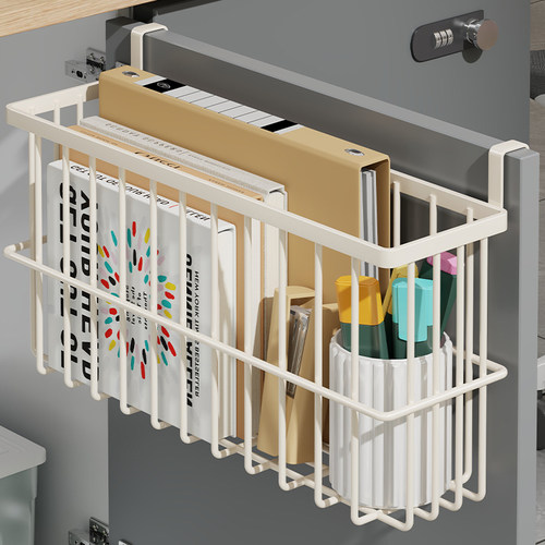 办公桌下柜门置物架悬挂式