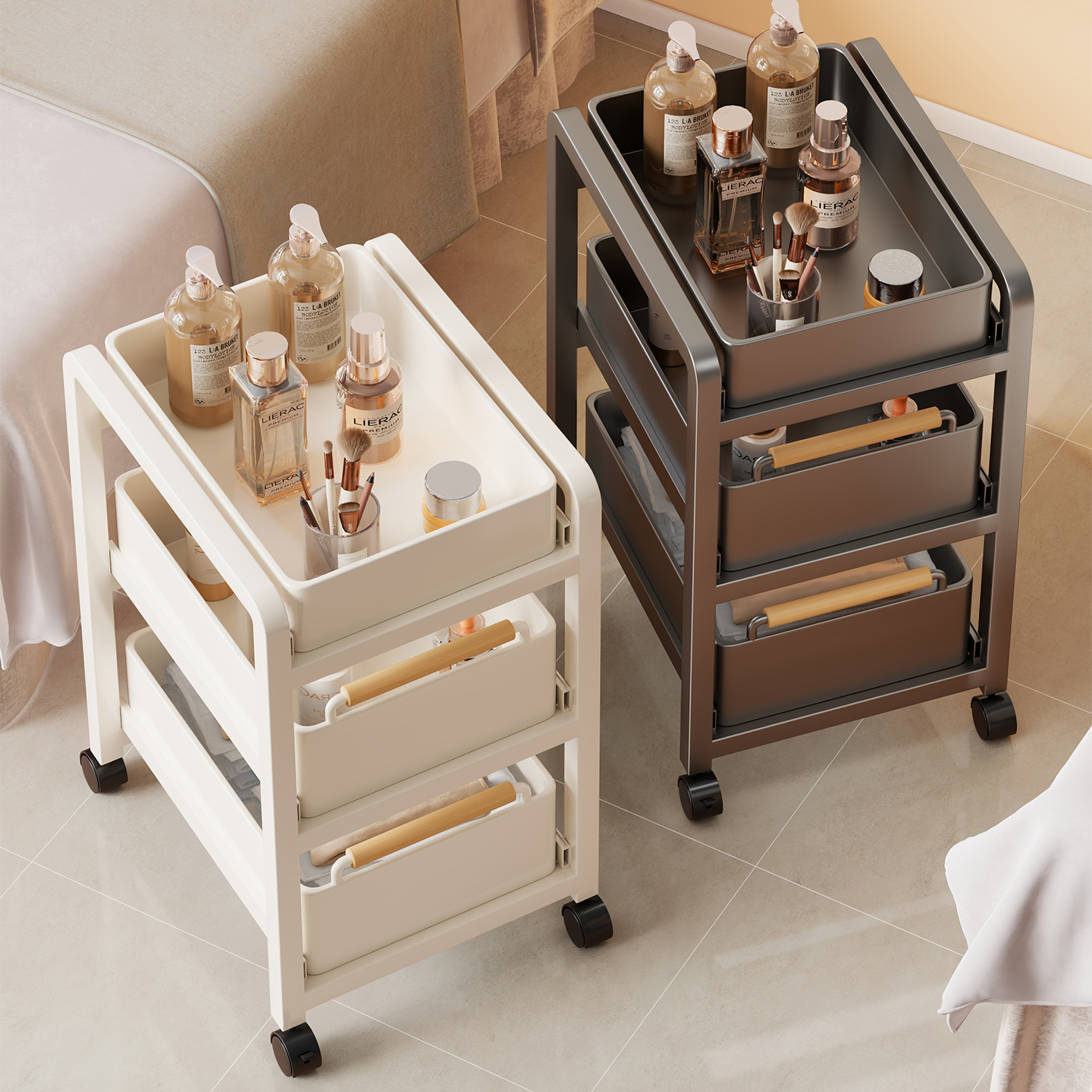 美容院小推车多层置物架