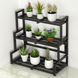 花架置物架阳台不锈钢落地式花架子花盆架户外多层架室外盆栽铁架