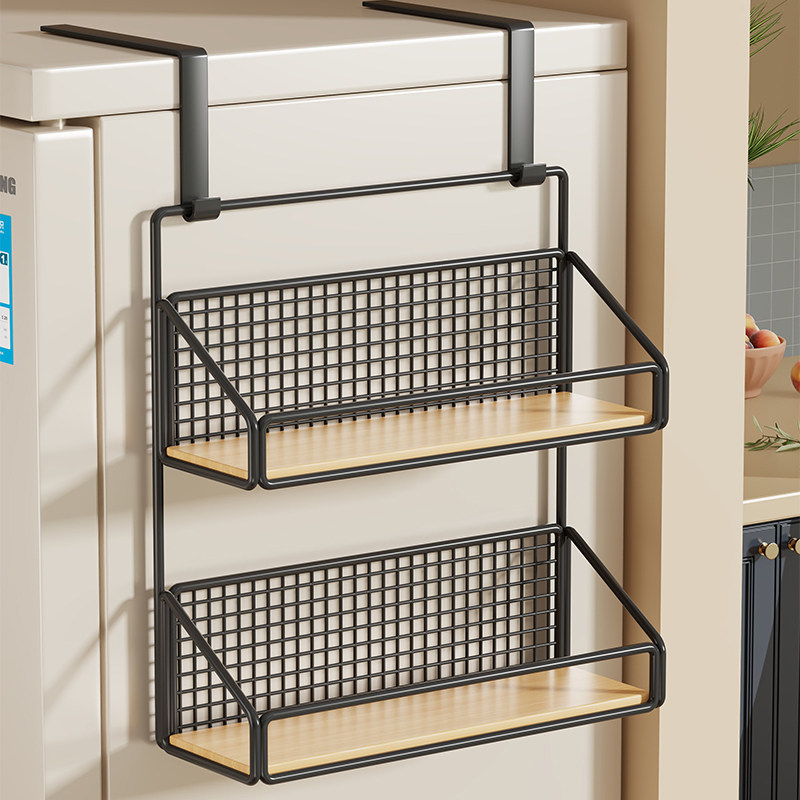冰箱侧置物架简约铁艺调料瓶免打孔放置厨房挂钩悬挂式杂物整理架,收纳整理,整理架/置物架/收纳架,淘宝优惠券,粉丝福利购,淘宝优惠卷