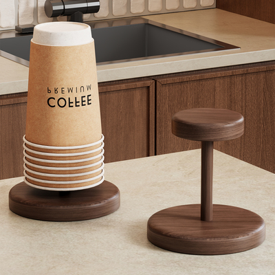 实木杯架纸杯架收纳放置架