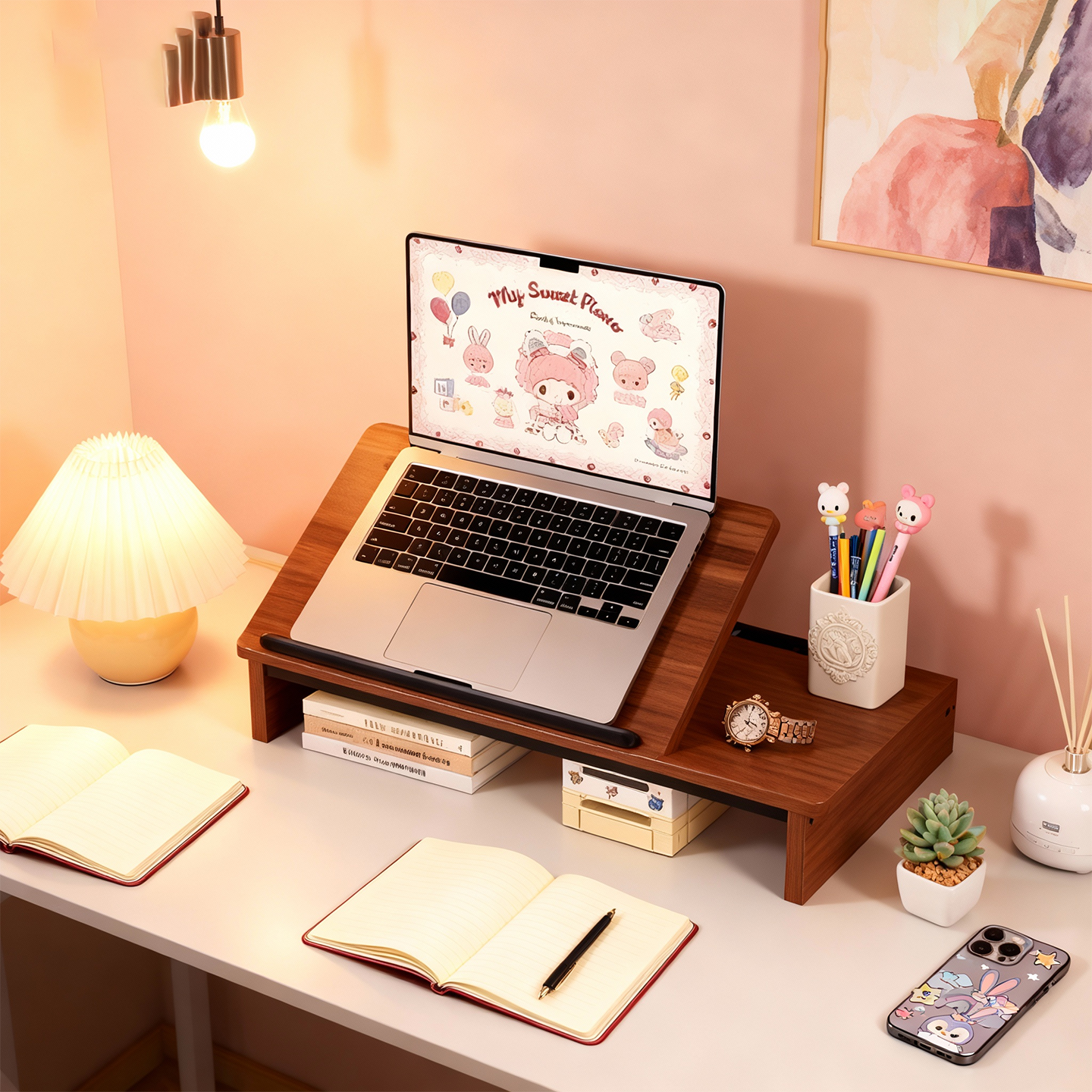 笔记本支架桌面可升降平板置物架