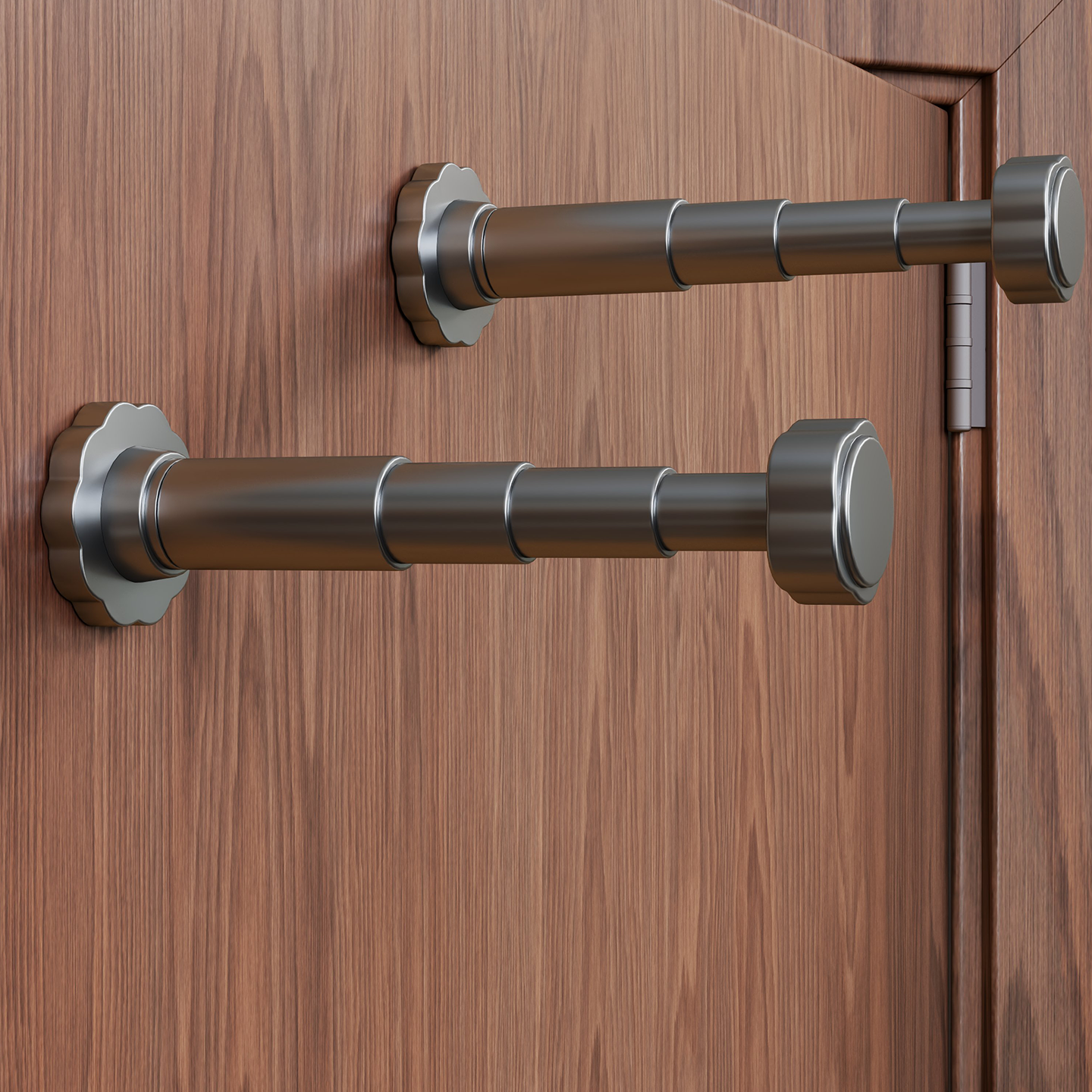 吸盘晾衣杆免打孔壁挂