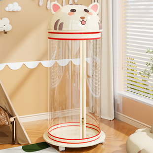 娃娃收纳桶家用大容量放娃玩具公仔的透明展示柜毛绒玩具收纳神器