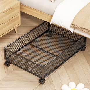 床底收纳盒带轮可移动收纳箱床下扁平衣物整理箱床下大容量收纳筐