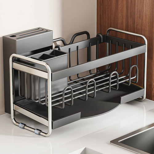 沥水碗盘置物架厨房水池边