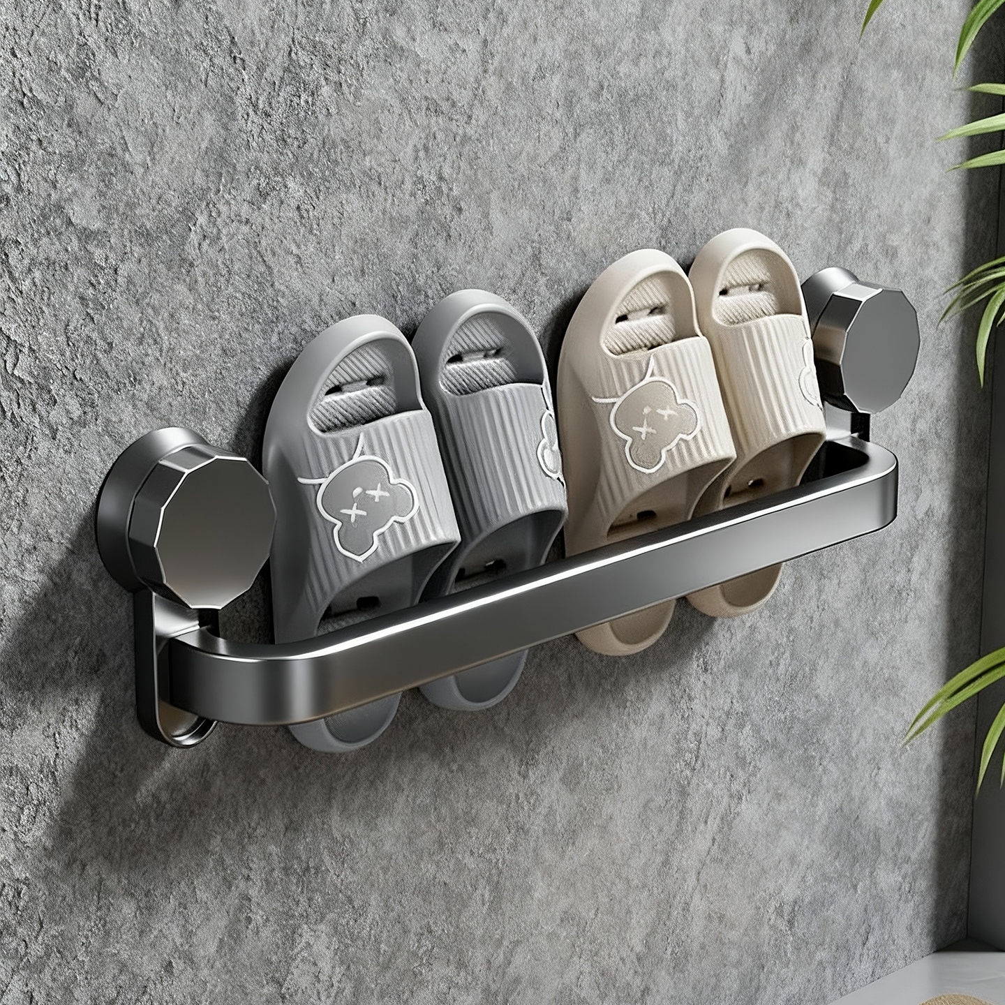 鞋子吸盘不锈钢置物架