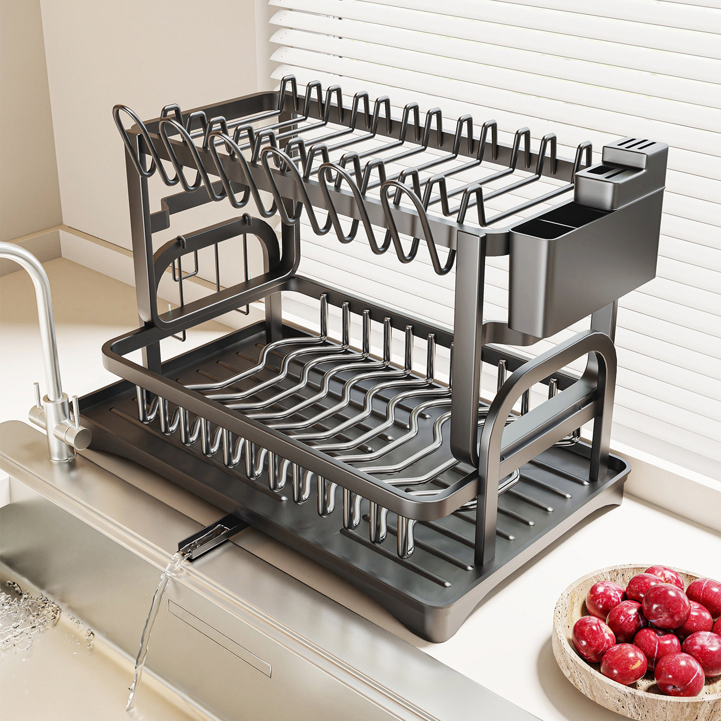 碗盘收纳架家用餐碟沥