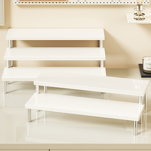 盲盒展示盒桌面阶梯置物架陈列柜收纳玩偶公仔展示架手办收纳盒