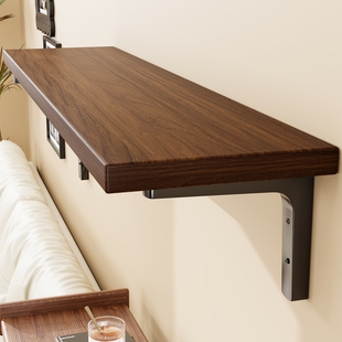 墙上置物架上墙壁挂式一字板墙壁免漆板客厅挂书架悬空置物板隔板