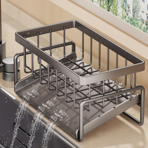 水槽沥水架厨房抹布收纳架