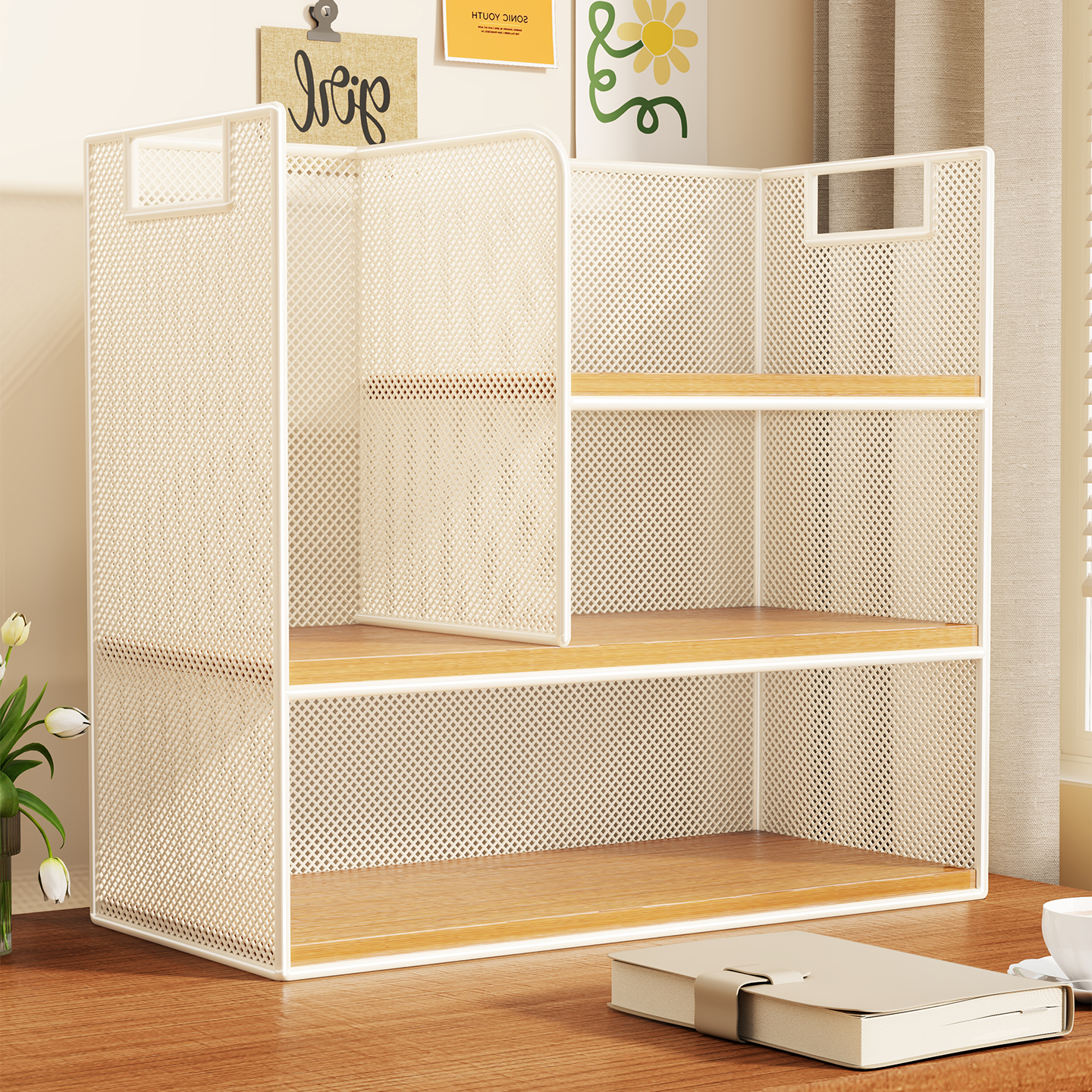 桌面多层小型书架书本收纳柜