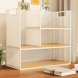 书架桌面多层小型书本置物架收纳柜学生书桌立式书柜办公室文件架