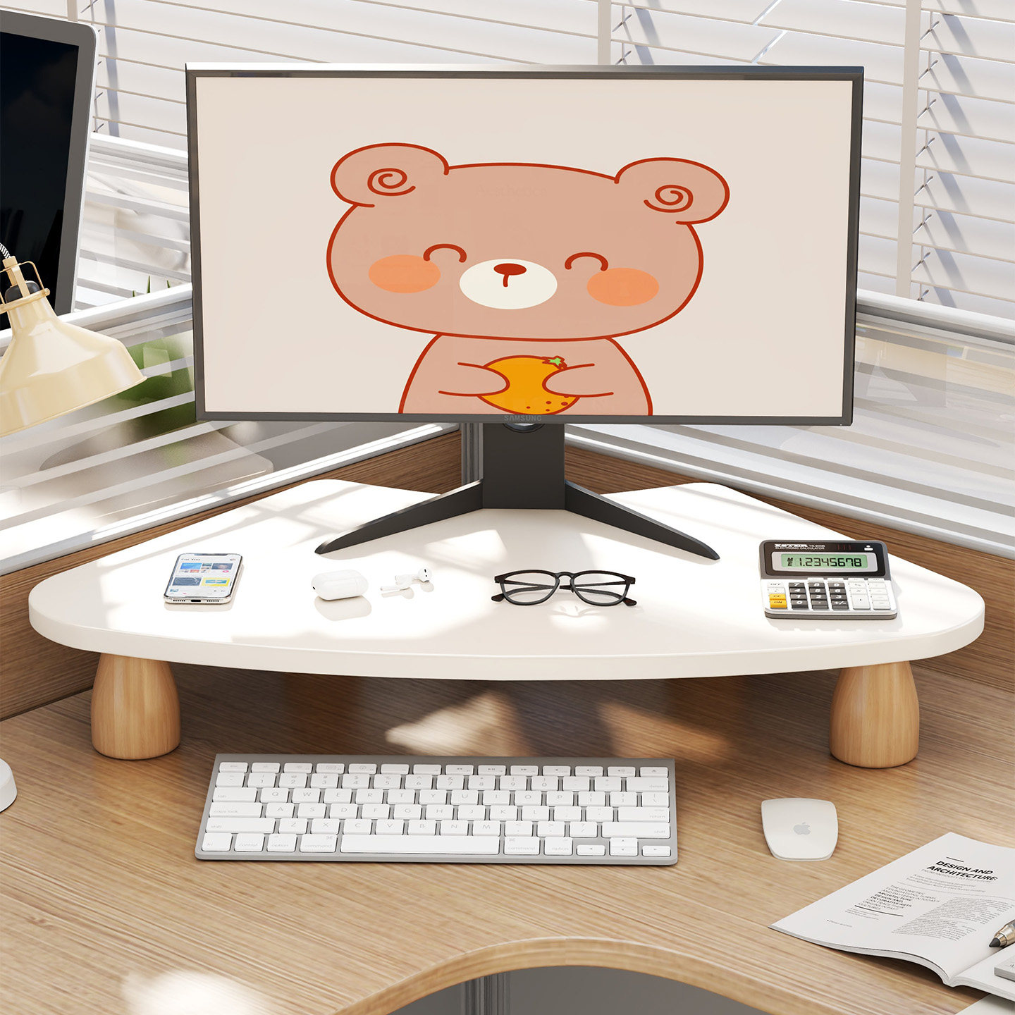 电脑增高架办公室工位桌面转角台式显示器屏幕抬高支撑架键盘托架,住宅家具,搁板/置物架/家用陈列架,淘宝优惠券,粉丝福利购,淘宝优惠卷