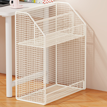 书包置物架书架可移动落地桌下大容量教室简易学生课桌边带轮收纳