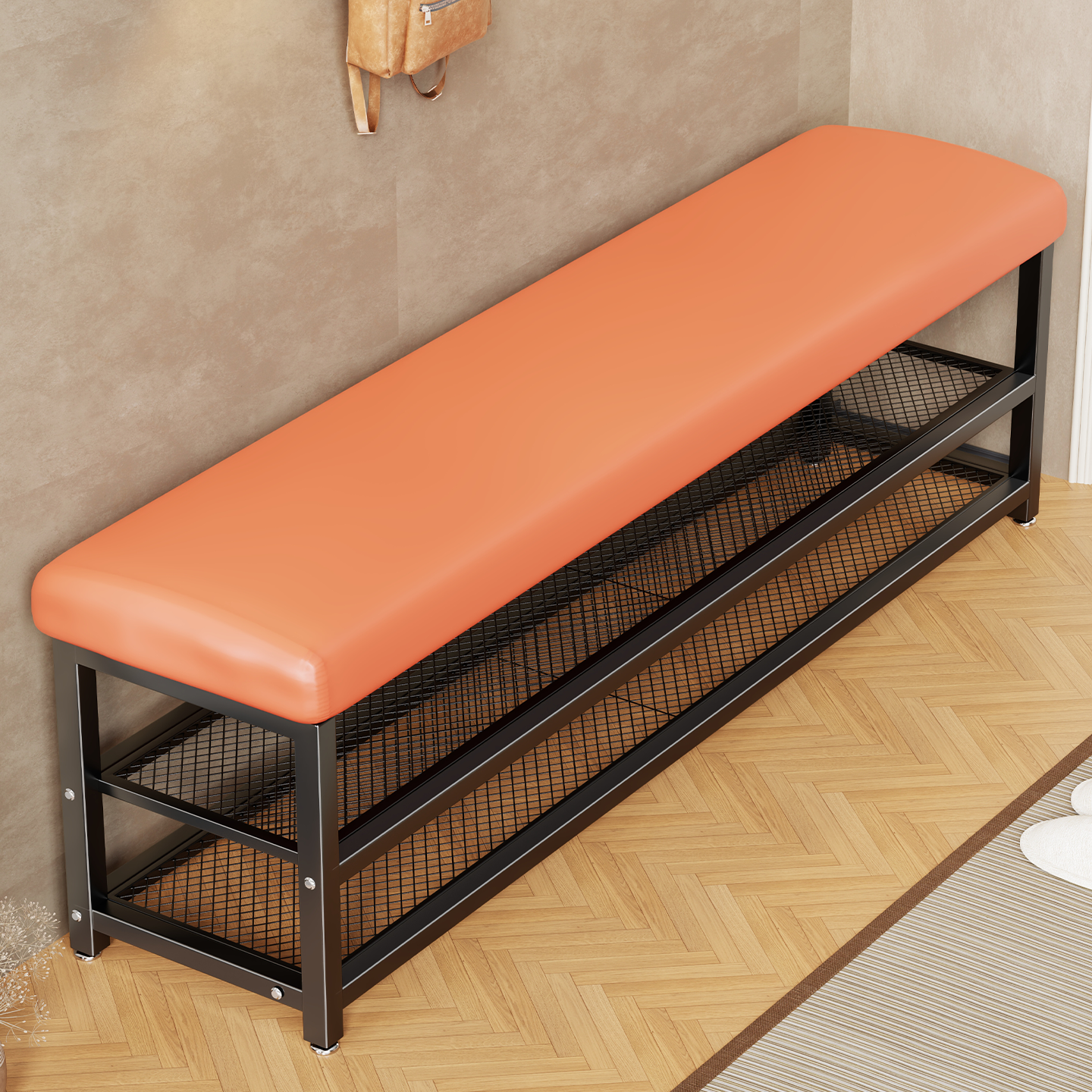 家用门口换鞋凳入户门凳子多层坐凳一体鞋柜轻奢高级感室内鞋架子