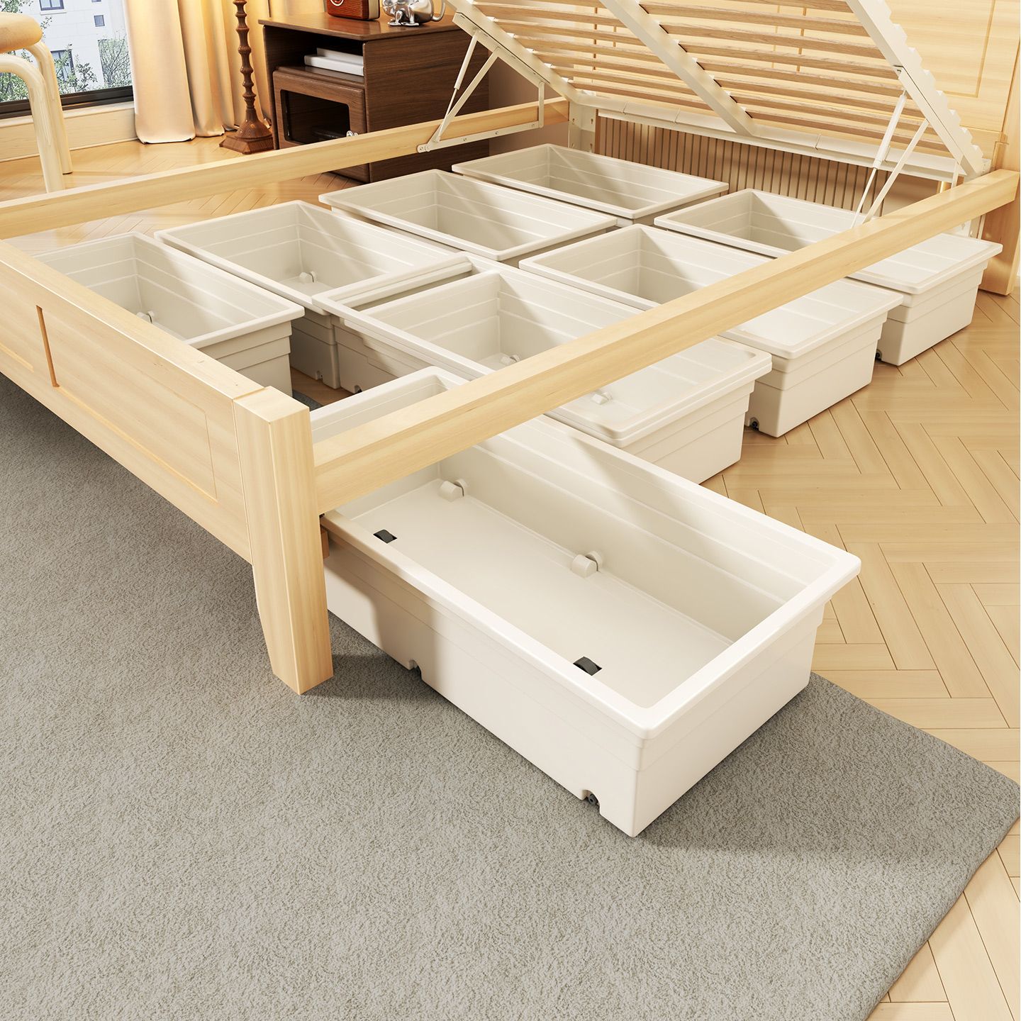 床底收纳箱大容量床下储物箱