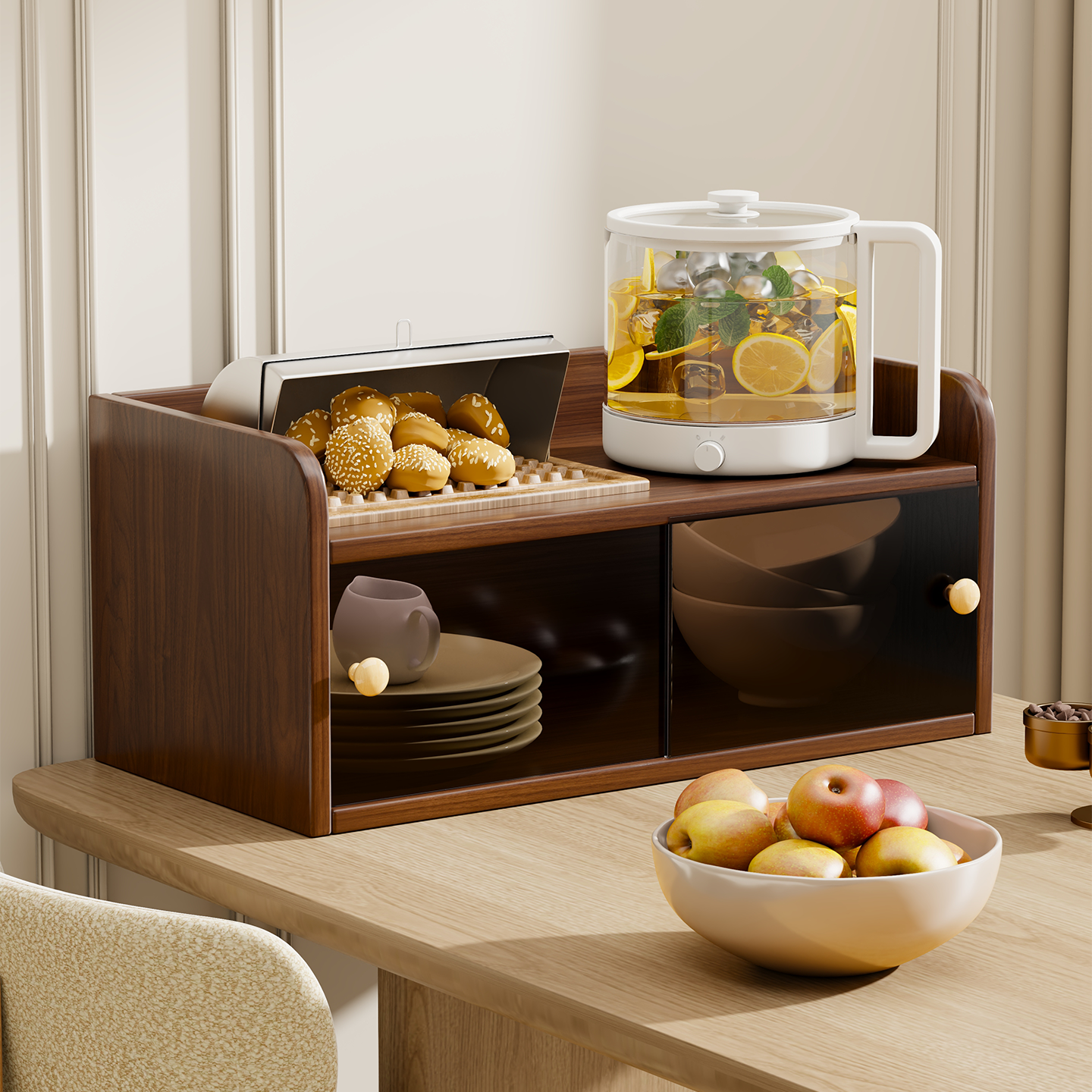 桌面置物架杯子收纳柜办公桌杯架