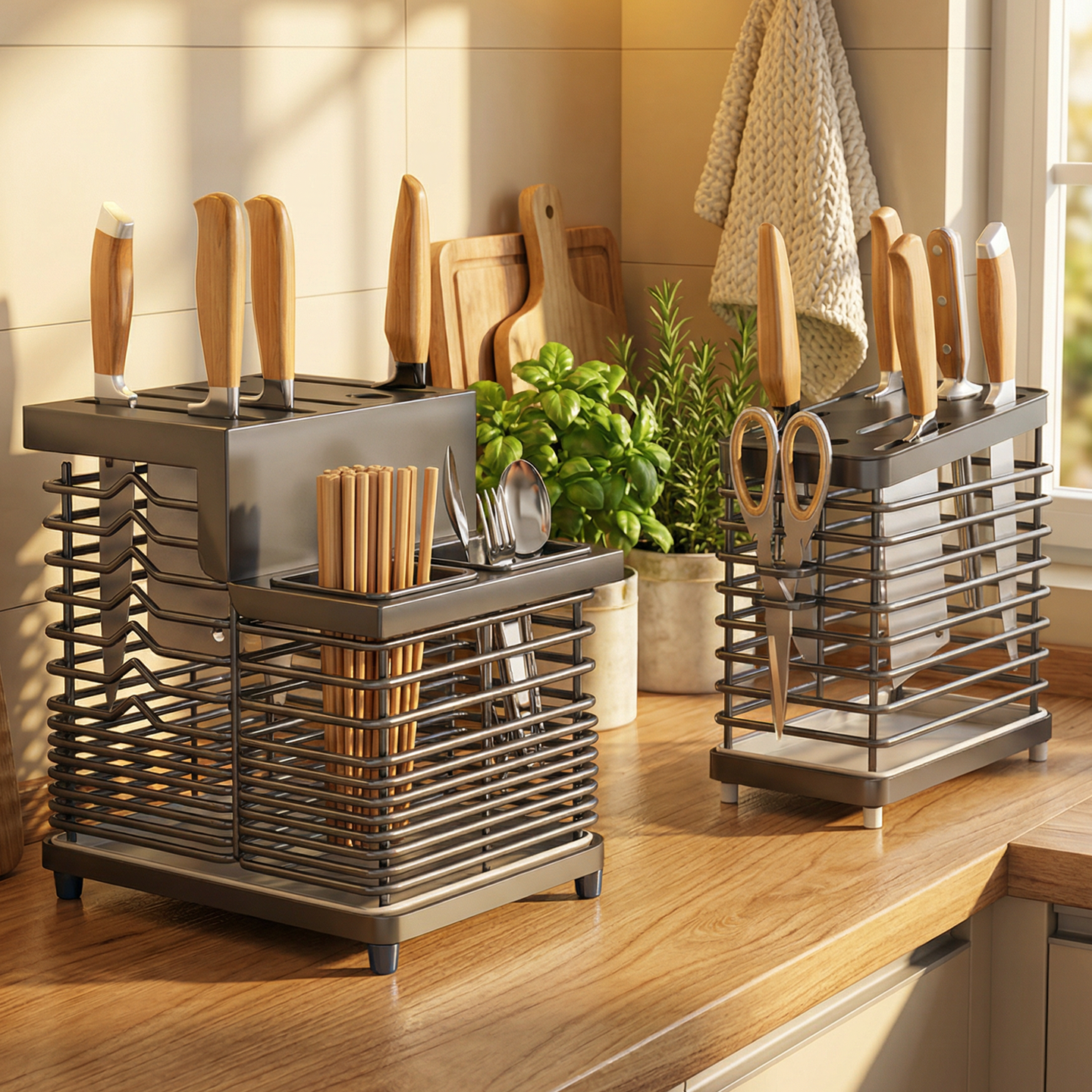 不锈钢置物架德国新款台面筷子架