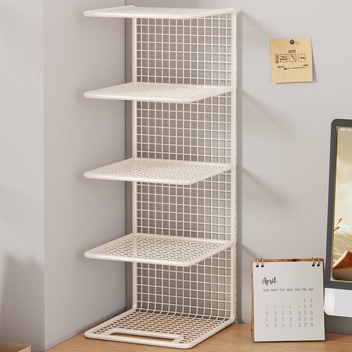 简易书架书桌置物架铁艺隐形书架