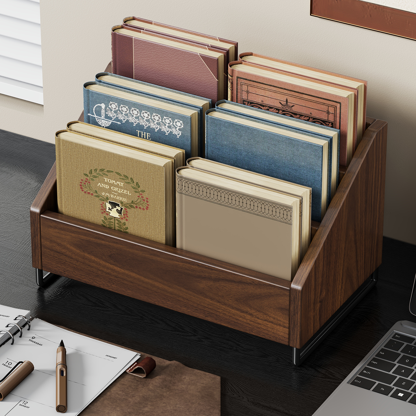 实木书架桌上置物架儿童组合书桌面收纳简约学生用宿舍阅读小书柜