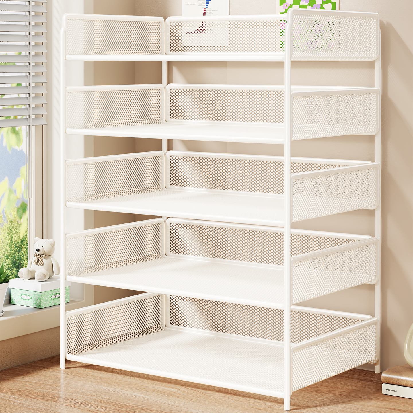 书桌多层立式书本收纳柜