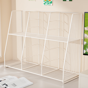 学科分类置物架办公室书立分层书架学生桌面文件架书本收纳架家用多层阅读架书桌铁艺儿立式童A4文件整理神器