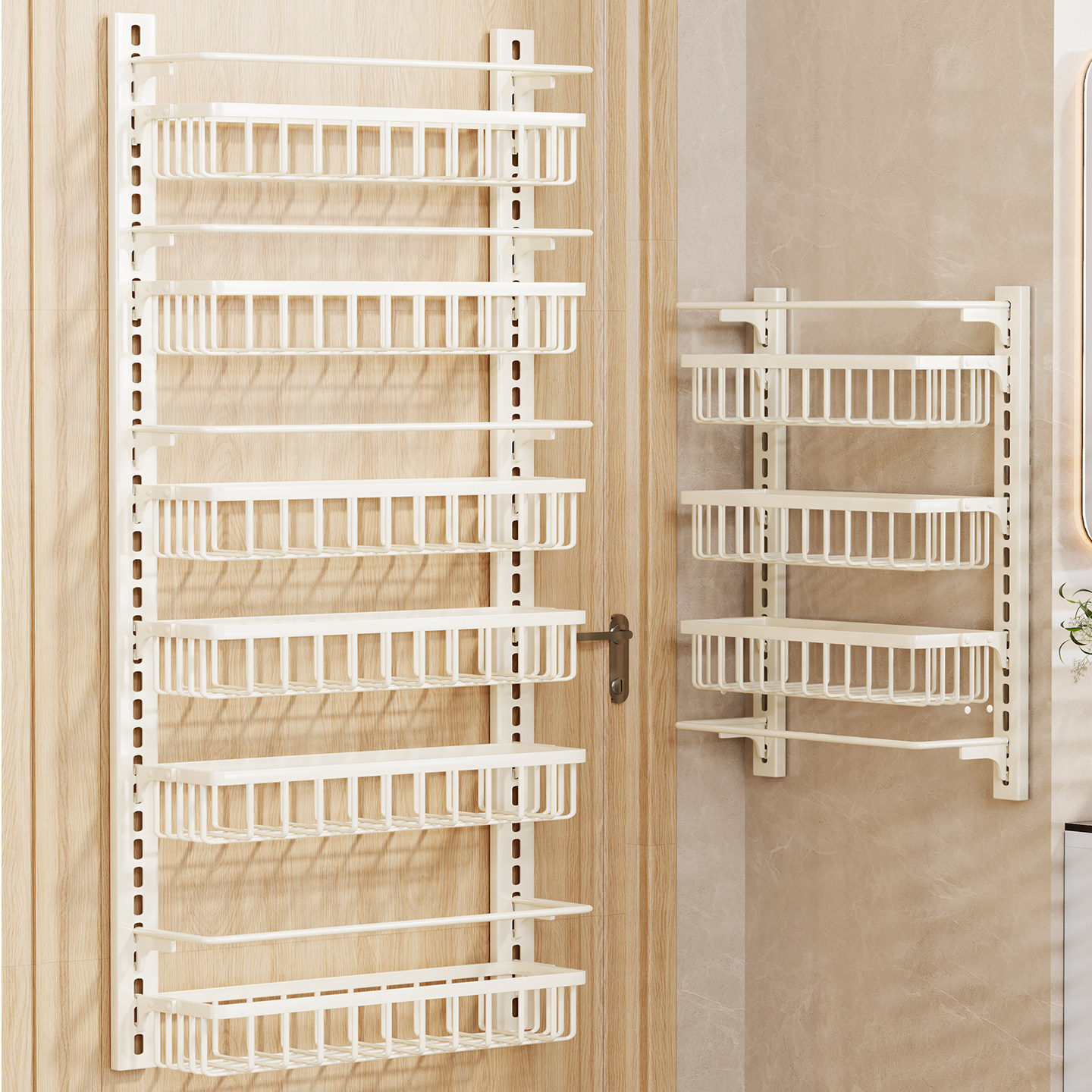 浴室门后置物架卫生间墙上免打孔壁挂式极窄夹缝多层收纳架储物柜,家庭/个人清洁工具,浴室角架/置物架,淘宝优惠券,粉丝福利购,淘宝优惠卷