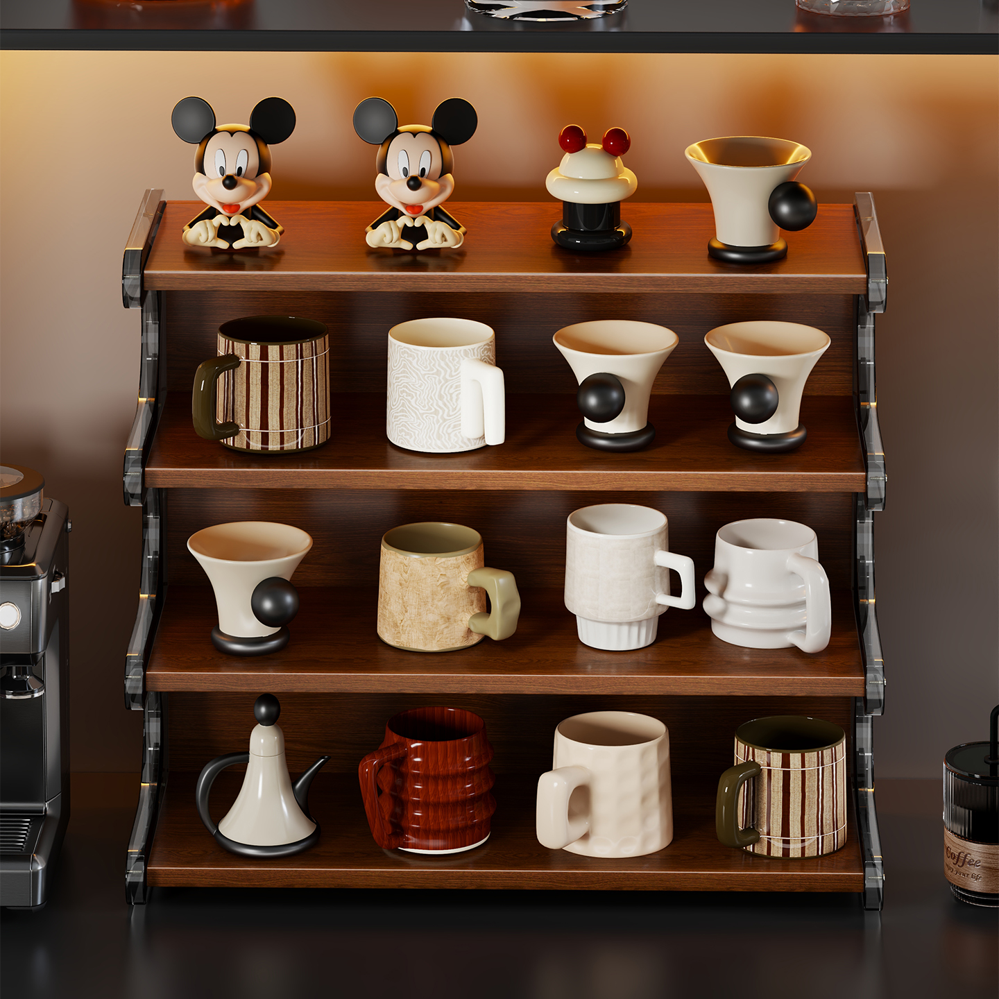 桌面杯子收纳置物架台面水杯架