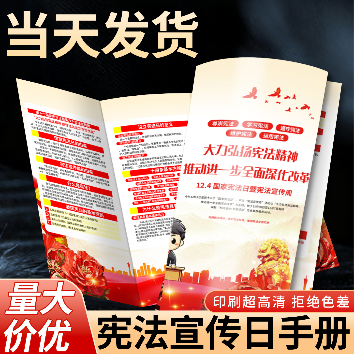 2025年国家宪法宣传日手册三折页