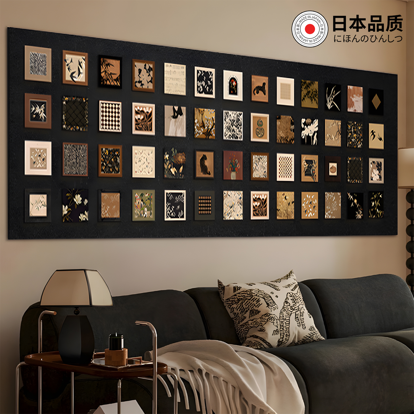 【环保无味】黑色毛毡板照片墙