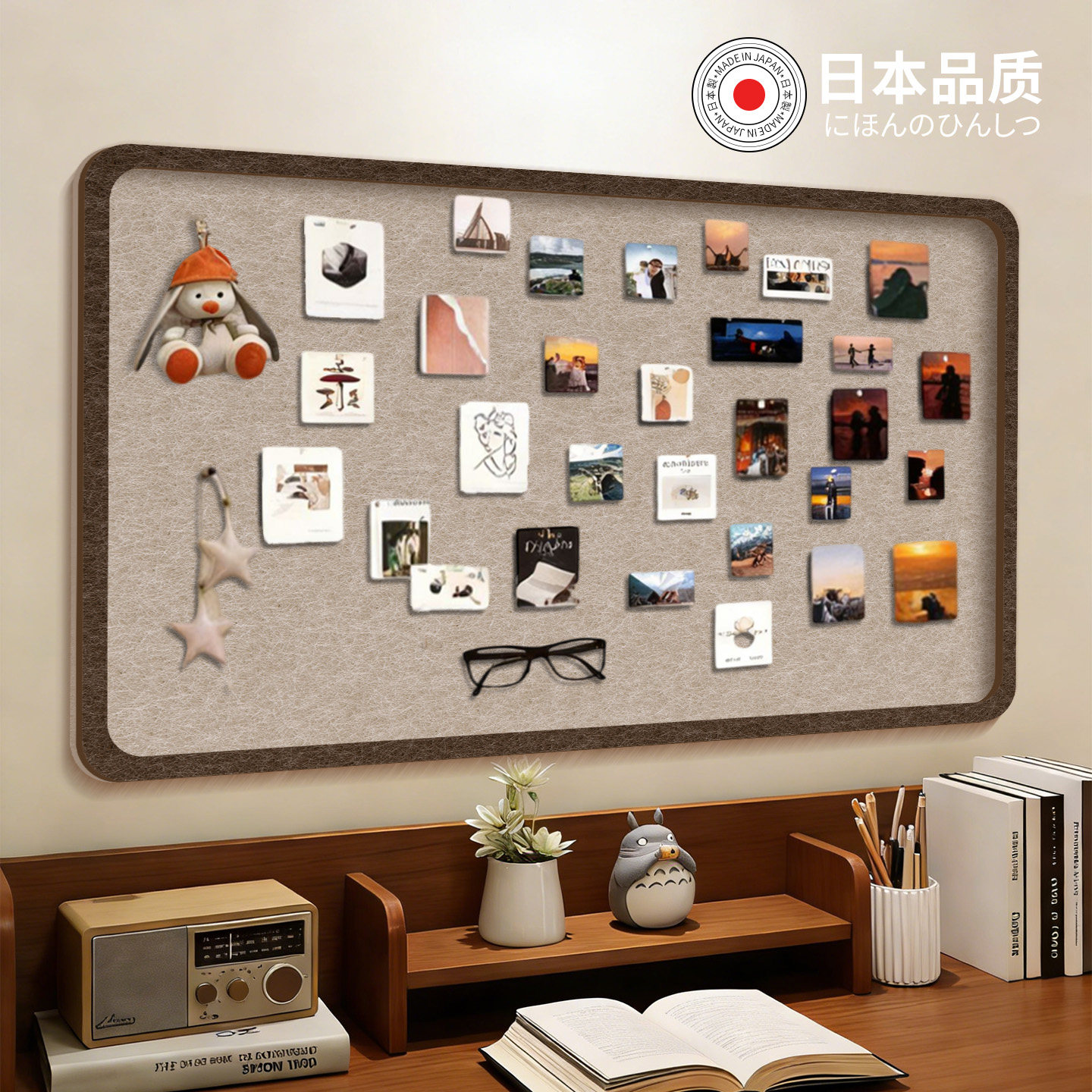 毛毡板相片展示墙拍立得照片墙创意diy书桌墙面装饰软木背景墙自粘