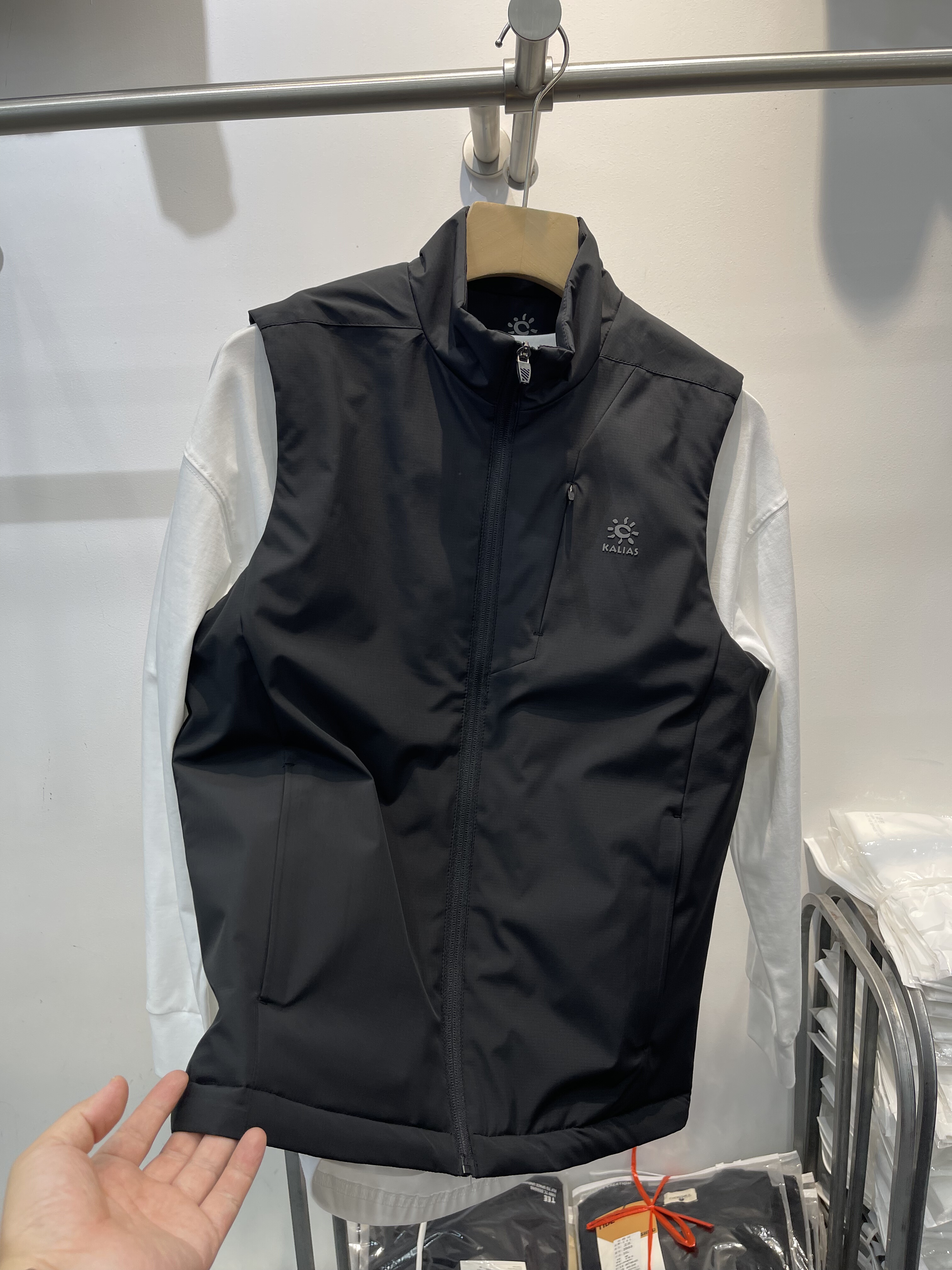 2025秋冬新款男士立领户外棉马夹简约百搭防风二棉马甲休闲外套男