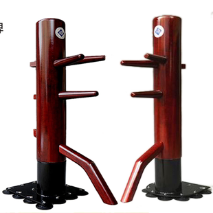 拳头木人桩 咏春吸盘式落地桩叶问桩14个吸盘木人桩 咏春活桩