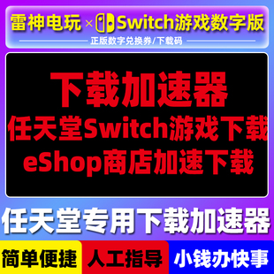 任天堂switch代理ns下载加速器 dns加速 Eshop商店 自动发货