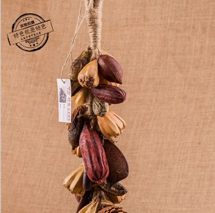 饰 天然干果五谷杂粮挂件拍摄道具样板房干花包创意艺术插花装 包邮