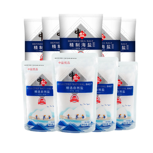 中盐未加碘日晒精制食盐