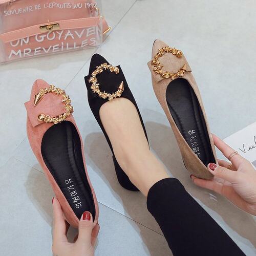 Spring and Autumn Casual Fashion Pointed Toe Women's Shoes