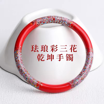 高纯度天然朱砂手镯女士叮当镯本命年手串正品保真非遗大漆工艺品