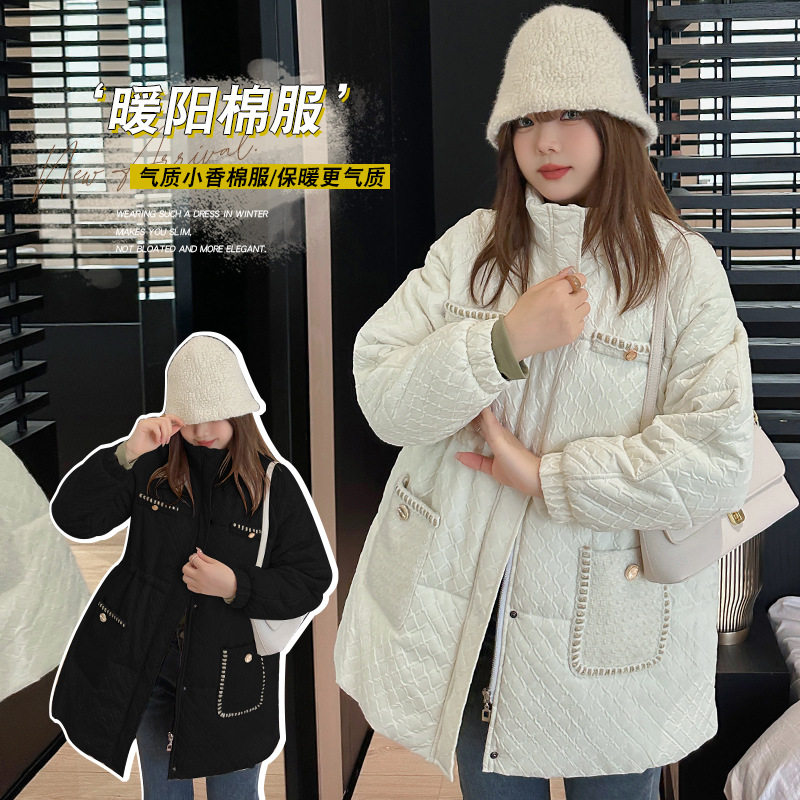 冬季新款大码胖mm加肥设计感保大码棉服