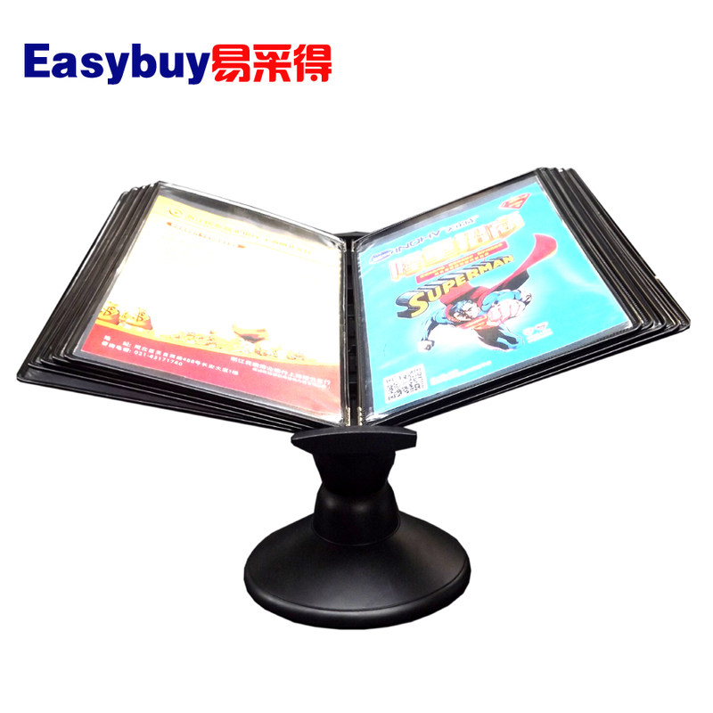 10페이지 데스크탑 A4 플립 파일 랙 정보 파일 회전식 디스플레이 랙 폴더 소개 메뉴 프로모션