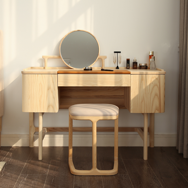 悦容日式风轻奢定制定做梳妆台