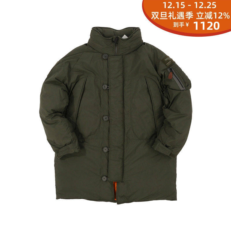 宽松联名潮中长款棉服外套