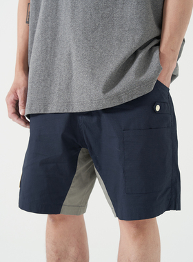 现货 潮玩艺 FUTUREMADE STUDIO  宽松薄款休闲拼接短裤