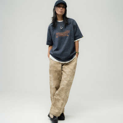 FUTUREMADE水洗迷彩牛仔长裤