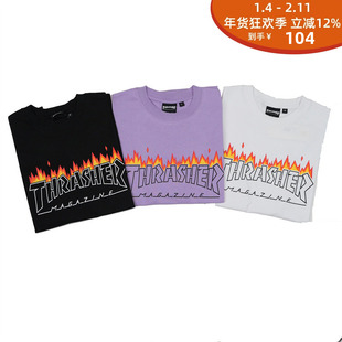 THRASHER 三角火焰LOGO短袖TRIANGLE FLAME S/S T-SHIRT美式T恤