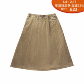 MIDI GRAMICCI SKIRT SK062 PANELED 24AW 抽绳拼接半身裙G4FW