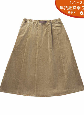 GRAMICCI 24AW 抽绳拼接半身裙G4FW-SK062 PANELED MIDI SKIRT